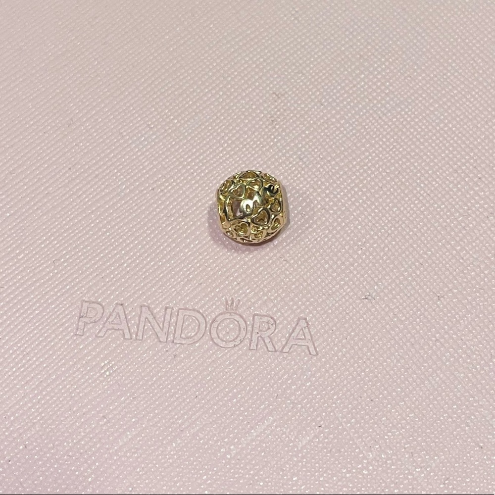 14k gold Pandora “love” charm